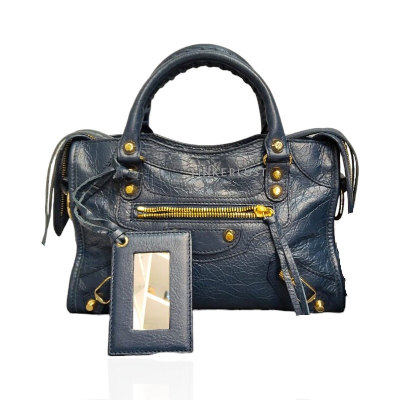 Balenciaga mini city navy blue clearance